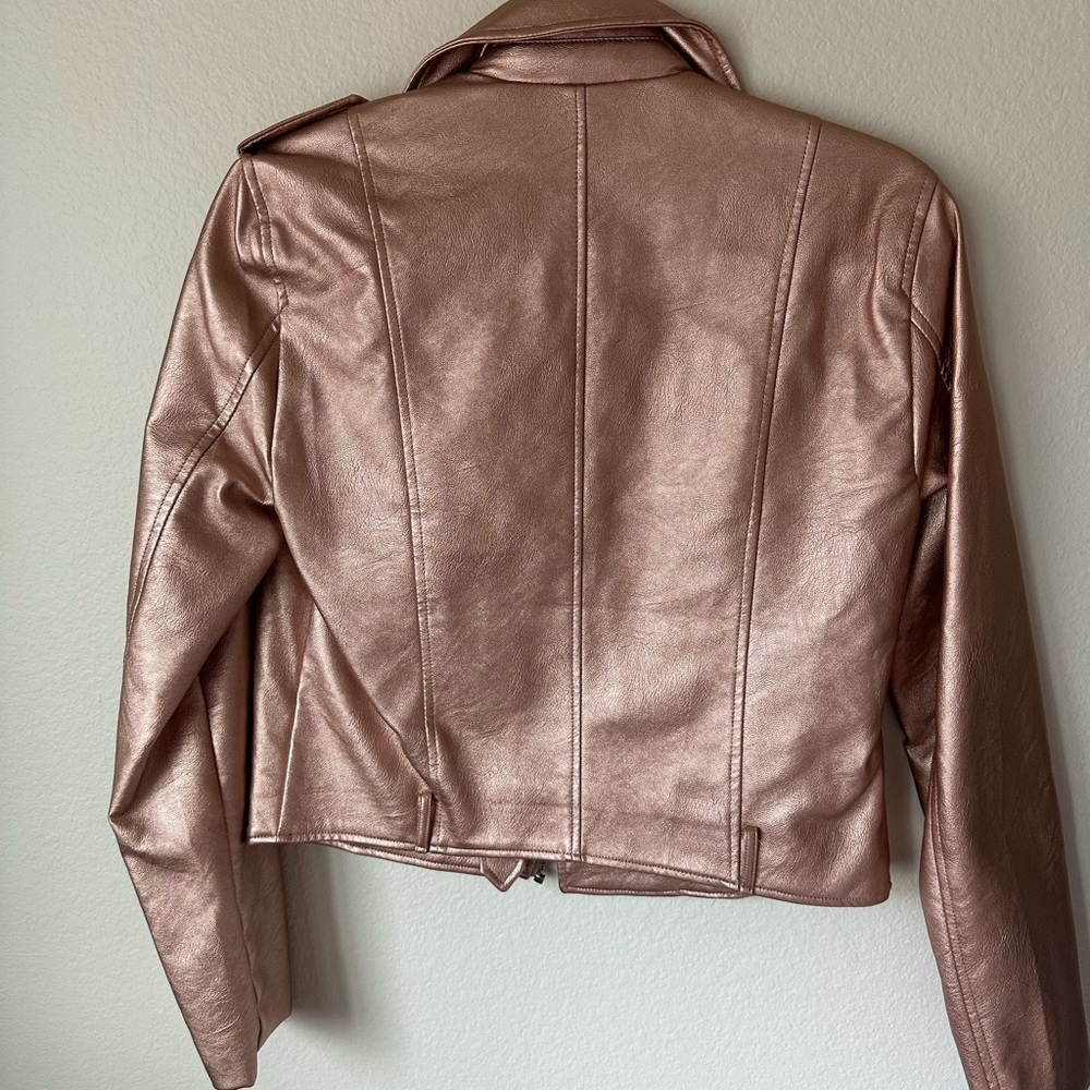 Pink leather jacket - Picture 4 of 4